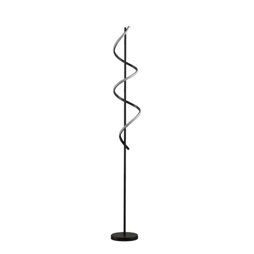 Grande Lampe LED Cascade Spirale Noire - Simaria