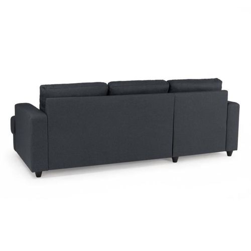 Canapé D'angle Gauche 4 Places Paul - Tissu Gris Anthracite - L 215 X P 140 cm