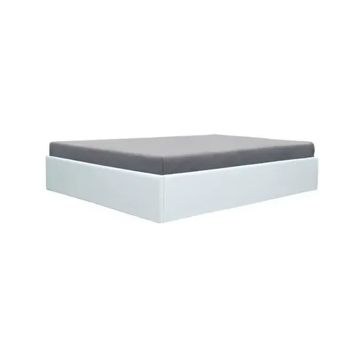 Eclipse Lit Adulte 140x190 Cm Avec Coffre De Rangement - Simili Blanc