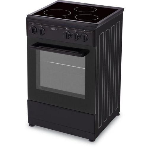 Cuisinière Vitrocéramique 50 X50 - Four Convection Naturelle - Four 48l - Noir - Cv5050b8