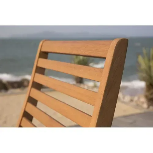 Lot De 4 Chaises De Jardin Pliantes En Acacia Fsc 47 X 57,5 X H.89,5 Cm
