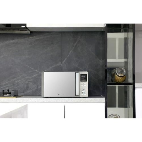 Micro-ondes Combiné - Cemo25sg13s3 - Silver - 25 L - Porte Miroir - 1400 W - Grill 1200 W - Convecti