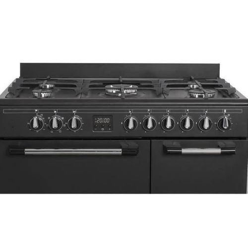 Cuisiniere Piano Gaz 3 Fours Électriques Cecp903fb - 5 Feux - Noir - Largeur 90 Cm