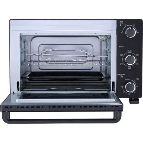 Mini four Électrique 28l Noir - 1500w - Rôtissoire - Cemf28b2