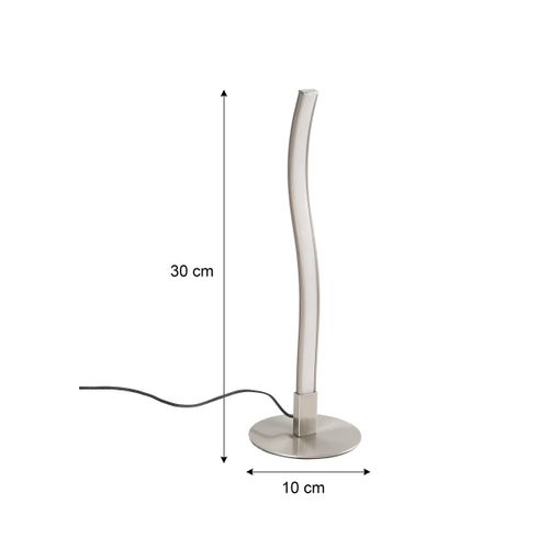 Lampe à poser LED H. 30 cm SNAKE Argentée