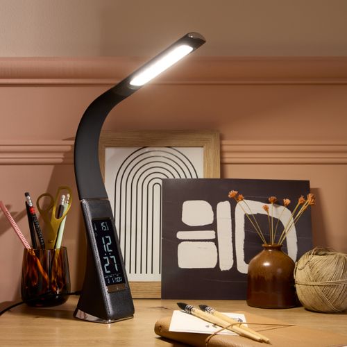 Lampe de bureau LED H. 37 cm FLEX Noire