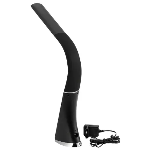 Lampe de bureau LED H. 37 cm FLEX Noire vue de derrière