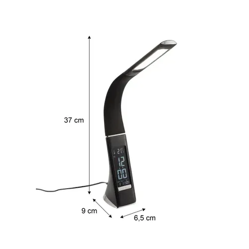 Lampe de bureau LED H. 37 cm FLEX Noire