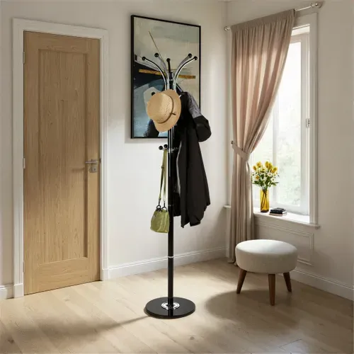 Porte manteaux H. 177 cm  Noir vue d'ambiance 1