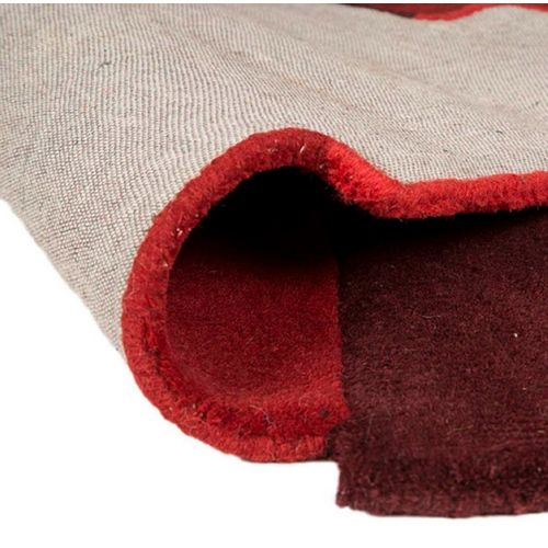 Tapis Moderne Et Design Arty En Laine - Rouge - 120x170 Cm