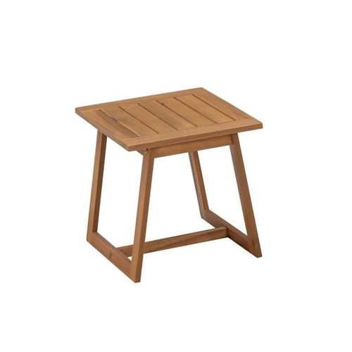 Salon De Jardin En Bois D'acacia Fsc Avec Coussins - 2 Personnes - Cali - Ecru