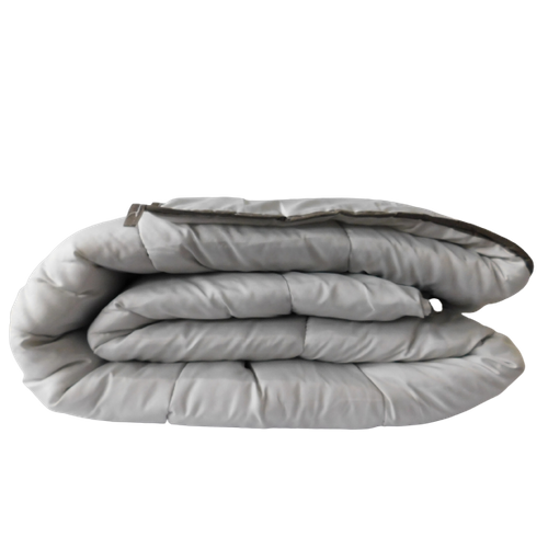 Couette Ultra Légère Gris Perle - 2 Personnes 220x240 - Spécial Eté