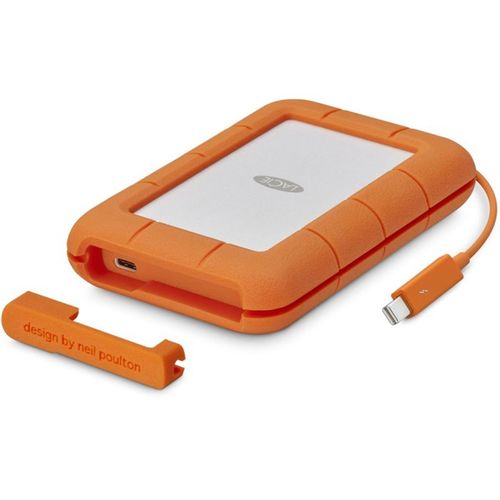Disque Dur Externe Portable 5 To USB-c Robuste Gris/jaune