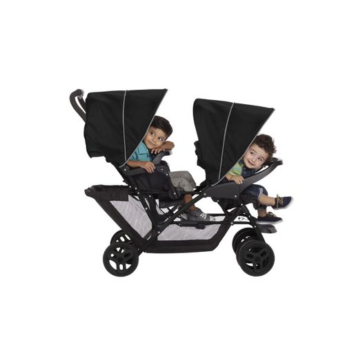 Poussette Double Stadium Duo Noir/gris