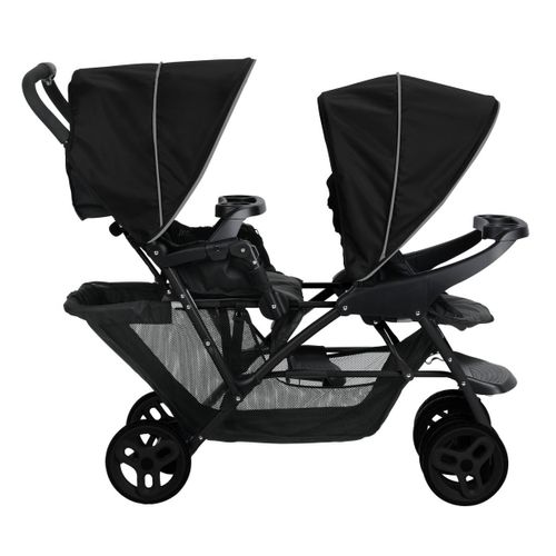 Poussette Double Stadium Duo Noir/gris