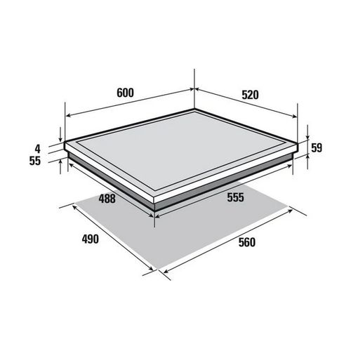 Plaque induction 4 foyers - Spi6466b