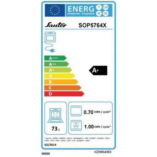 Four Encastrable - Sop5764x - Pyrolyse - Chaleur Pulsée - Cuisson Automatique Easycook