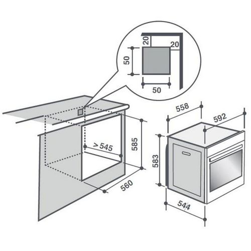 Four encastrable Multifonction 73l 60 cm A+ Pyrolyse - Connecté - Inox - SOP6616LX