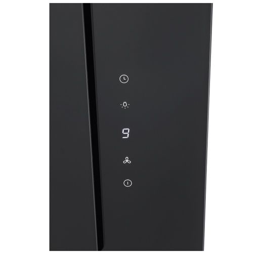 Hotte Décorative Inclinée 90cm 543m3/h Inox/verre - Bhv1974ib