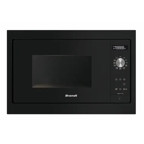 Micro-ondes encastrable BRANDT BMS7115B 26L Noir vue de face