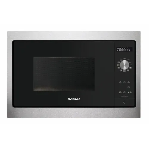 Micro-ondes encastrable BRANDT BMS7115X 26L inox vue de face