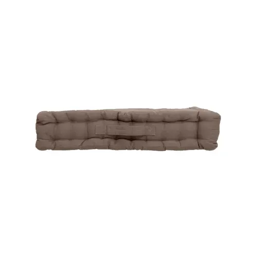Coussin De Sol Uni En Pur Coton - 50x50x10 Cm - Taupe