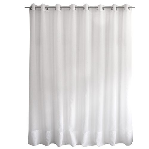 Voilage Uni Brodé Cornely - 240x240 Cm - Blanc