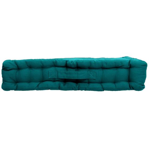 Coussin De Sol Panama Avec Poignée - 50 Cm X 50 Cm - Vert Émeraude