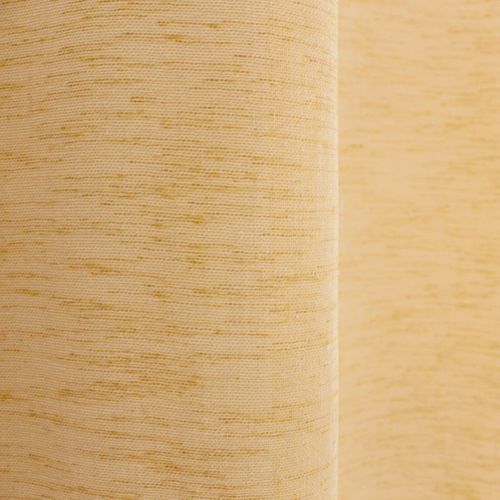 Rideau Voilage Effet Lin "maya" 140x240cm Moutarde