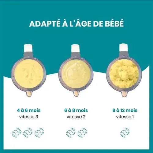 Robot Cuisine Bébé Nutribaby Industrial Grey