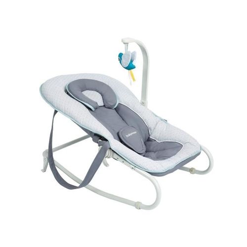 Transat Pour Bébé Graphik Bleu Et Gris