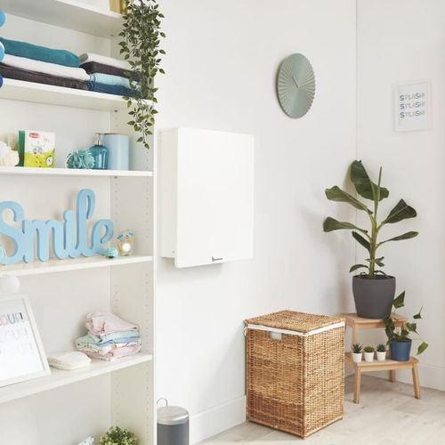 Table à Langer Murale Plouf, Avec Matelas à Langer Inclus - Pliable Et Compacte