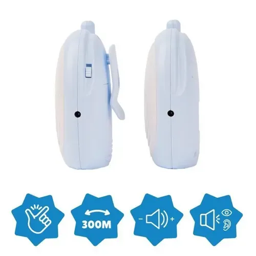 Babyphone Audio - Simple D'utilisation - Portée 300m - Babyphone Compact - Alarme Sonore Et Visuelle