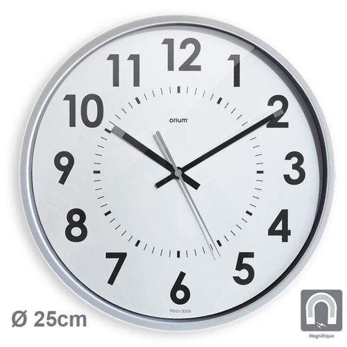Horloge Silencieuse Magneto D.25cm