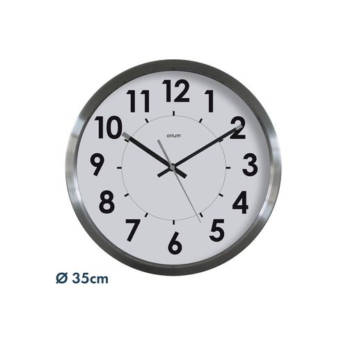 Horloge Inox Stan D.35cm