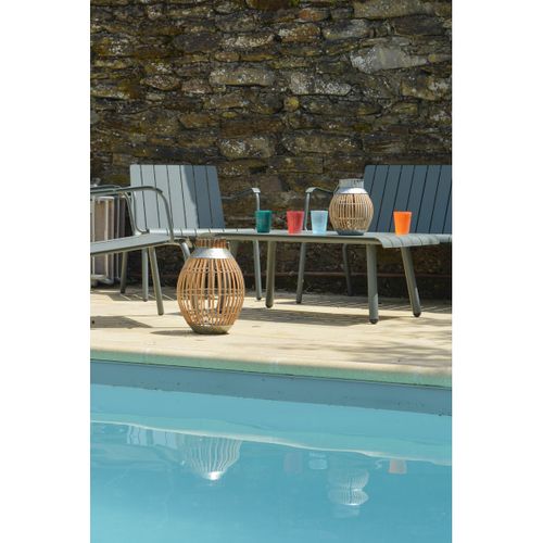 Lanterne Solaire Bambou H51cm