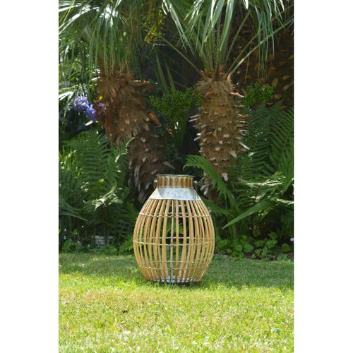Lanterne Solaire Bambou H51cm