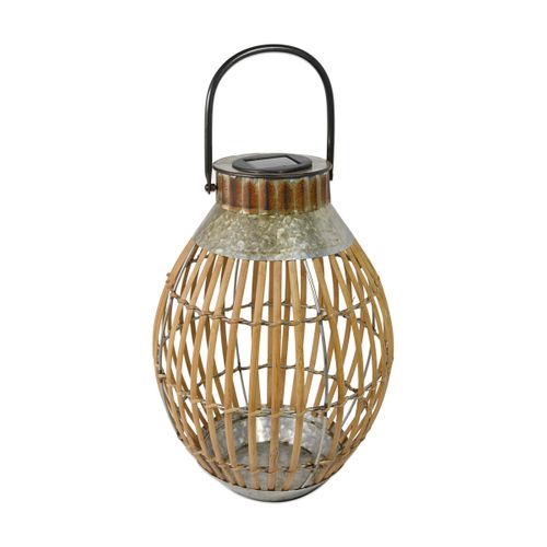 Lanterne Solaire Bambou H51cm