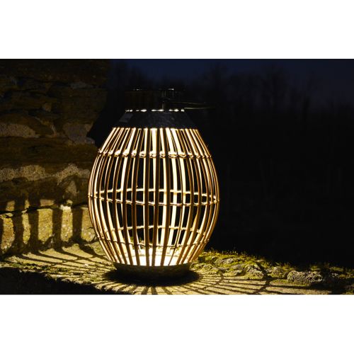 Lanterne Solaire Bambou H51cm