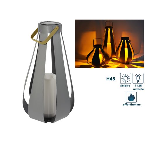 Lanterne Solaire Palme H45cm