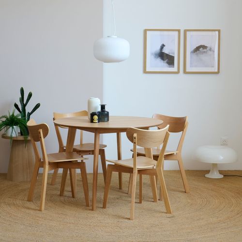 Chaise Scandinave En Bois (lot De 2) - Leta