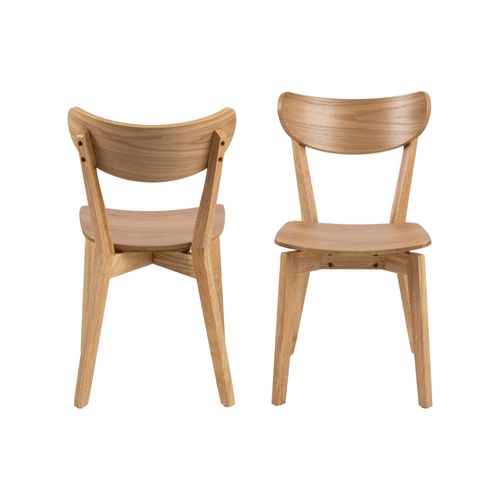 Chaise Scandinave En Bois (lot De 2) - Leta