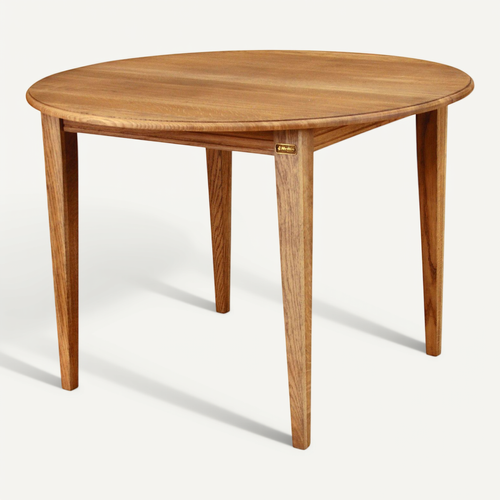 Table Ronde Extensible Bois Chêne Moyen Massif D115 - Victoria