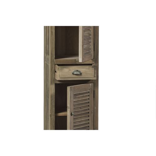 Colonne De Salle De Bain En Bois Avec Porte En Bois Droite - Hanoï