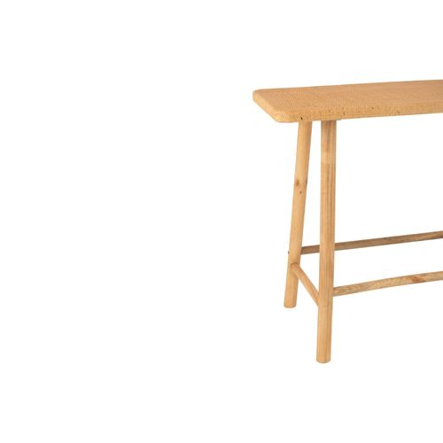 Console Rectangulaire En Pin Et Rotin Naturel - Laos