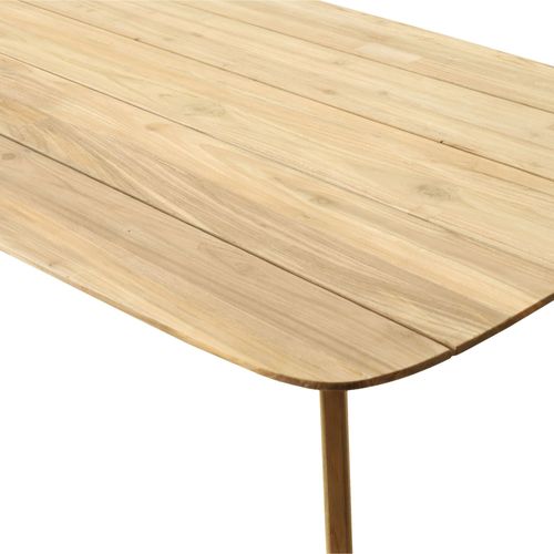 Table Indoor/outdoor Rectangulaire En Teck L240 10 Places - Calvi