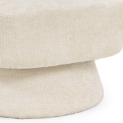 Fauteuil Pivotant Avec Pied Central En Tissu - Julio