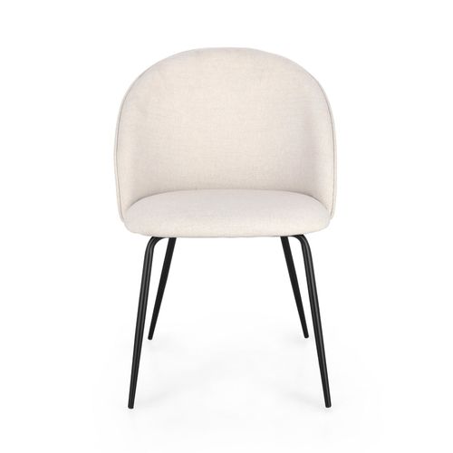 Chaises De Salle à Manger En Métal Et Tissu (lot De 4) - Diane