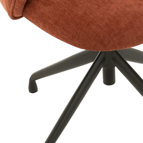 Chaises Pivotantes Réglables En Hauteur En Tissu (lot De 2) - Mia