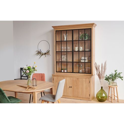 Buffet Vaisselier Industriel En Bois Et Métal 4 Portes - Victoria